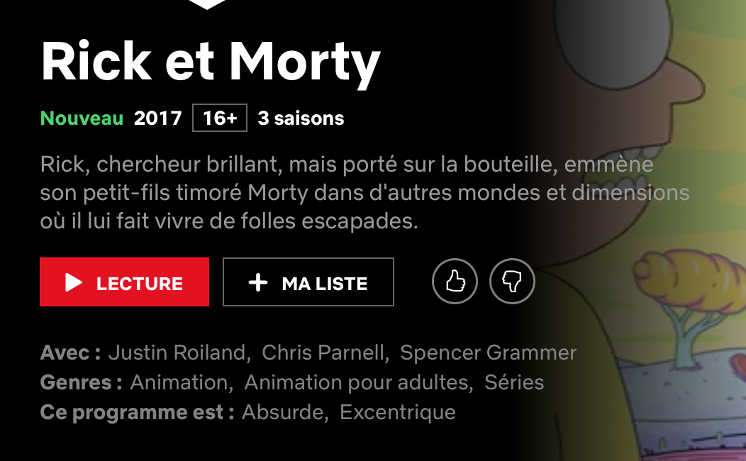 RickMorty-Netflixretour